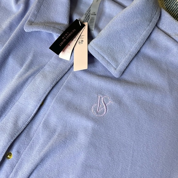 Victoria Secret Swim, lilac swim cover, one piece romper style shorts NWT - Picture 4 of 9